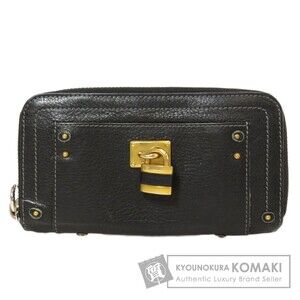 Chloe Cadena Motif Long Wallet Calfskin Leather